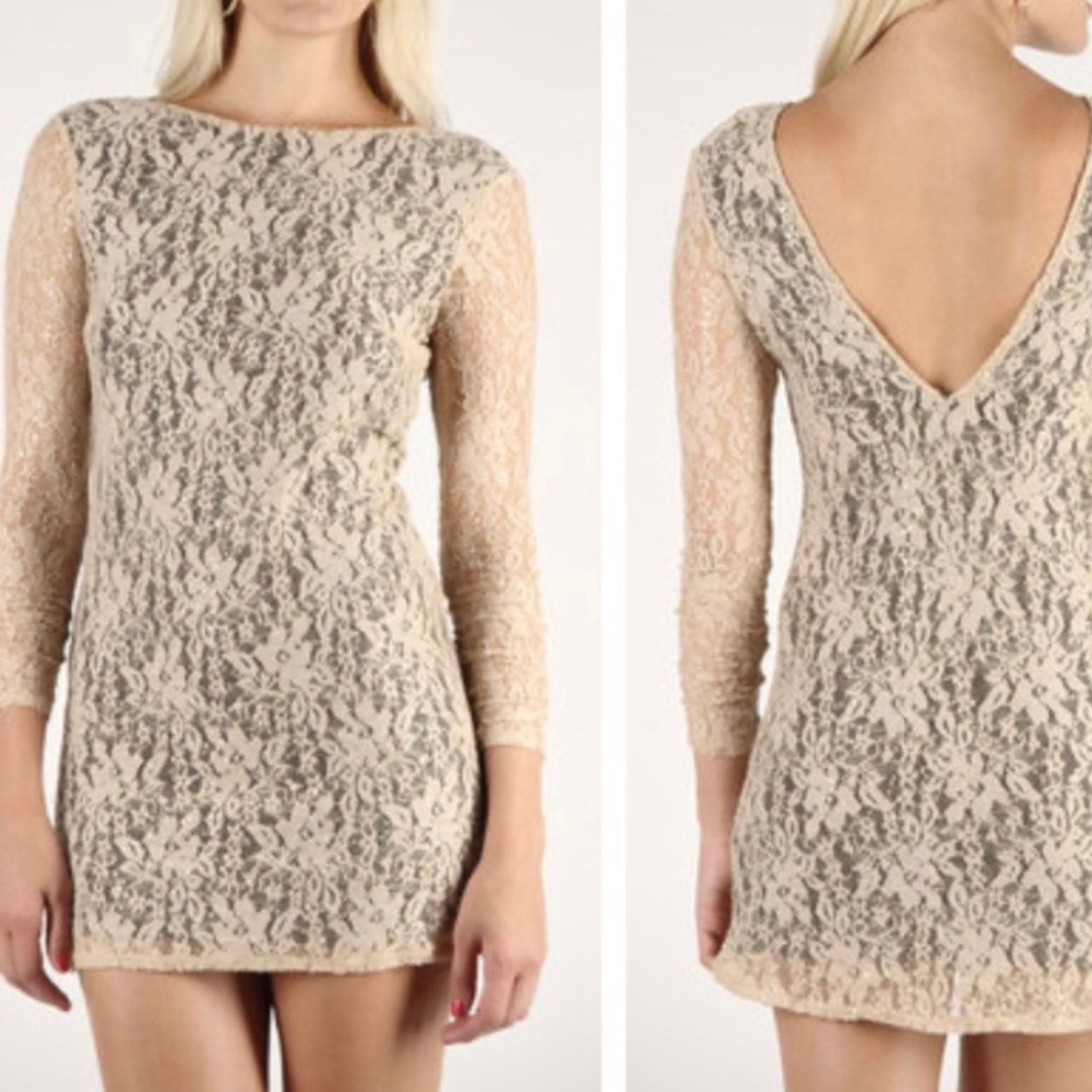 Embroidered Bodycon Dress